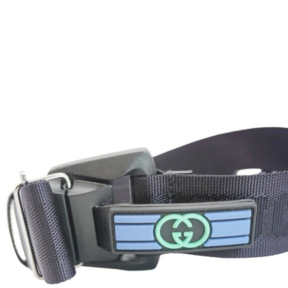 Gucci  GG Crystal Nylon Belt Size 100.40 Blue main image 11